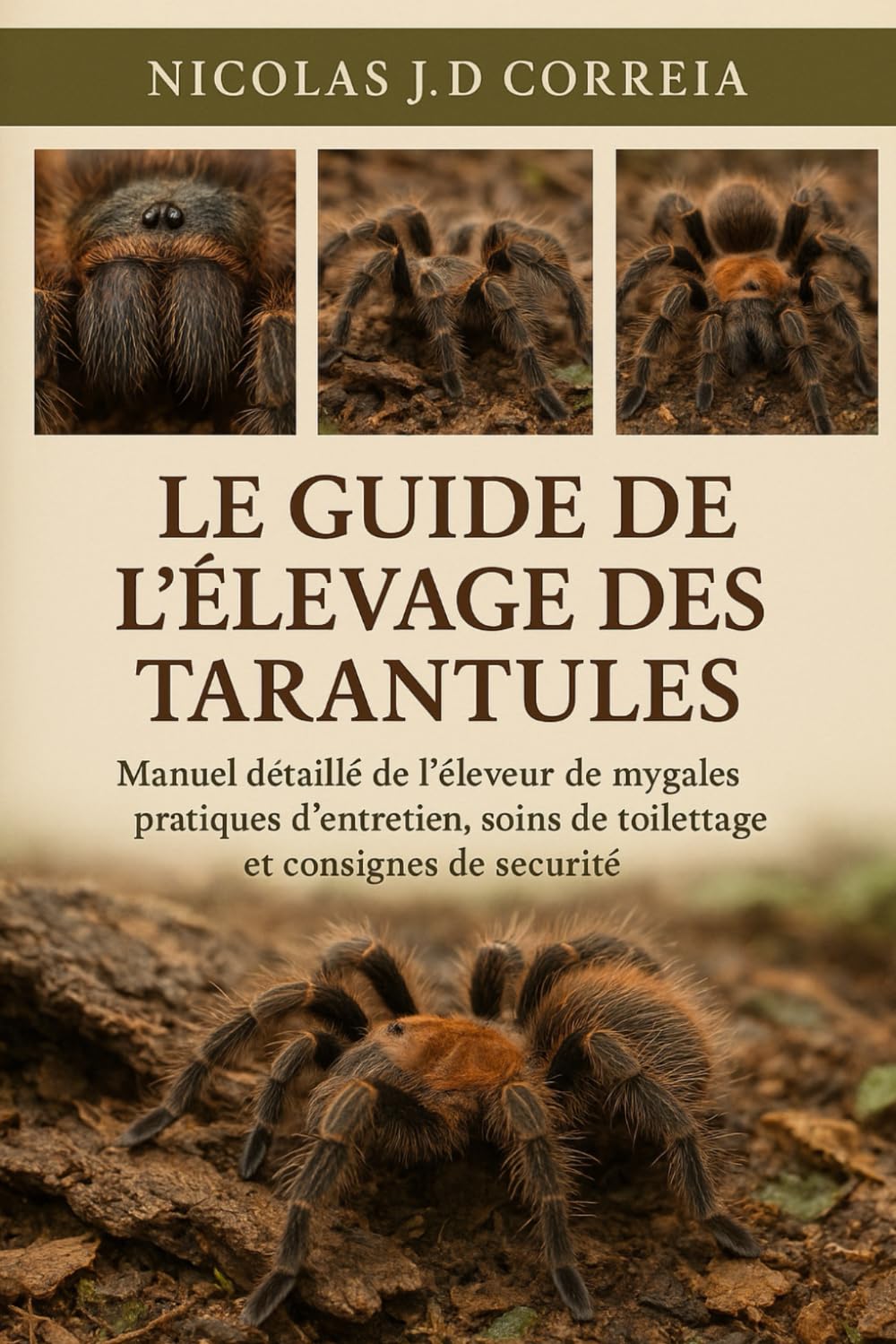 LE GUIDE DE L'ÉLEVAGE DES TARANTULES: Manuel détaillé de l'éleveur de mygales pratiques d'entretien, soins de toilettage et consignes de sécurité