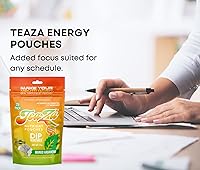 Vista 69 de Bolsas de energía TeaZa, salsa sin tabaco ni nicotina - Alternativa de tabaco y salsa energética masticable, inmersión saludable con sabor premium