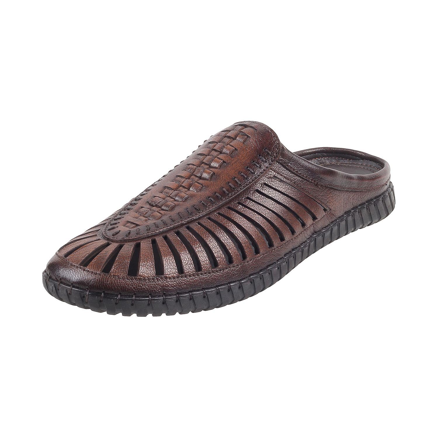 Men Ethnicwear Leather Slip-on