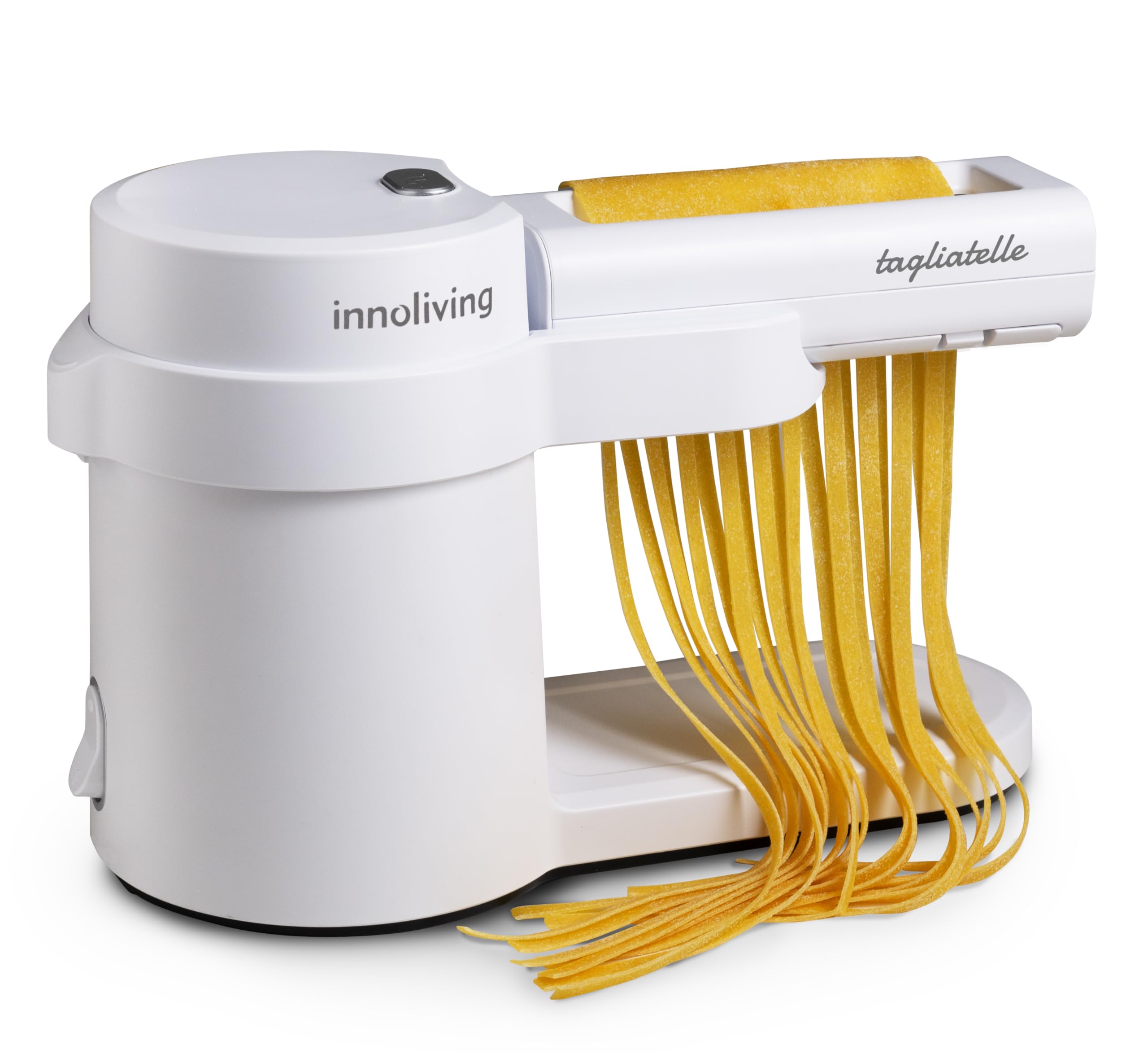 Innoliving Macchina Elettrica Sfogliatrice per Pasta Fatta in Casa INN-783, 100W, 6 Livelli di Spessore, 3 Rulli Inclusi, Lasagna, Tagliatelle, Chitarrine, Lavorazione Continua fino a 1 Ora