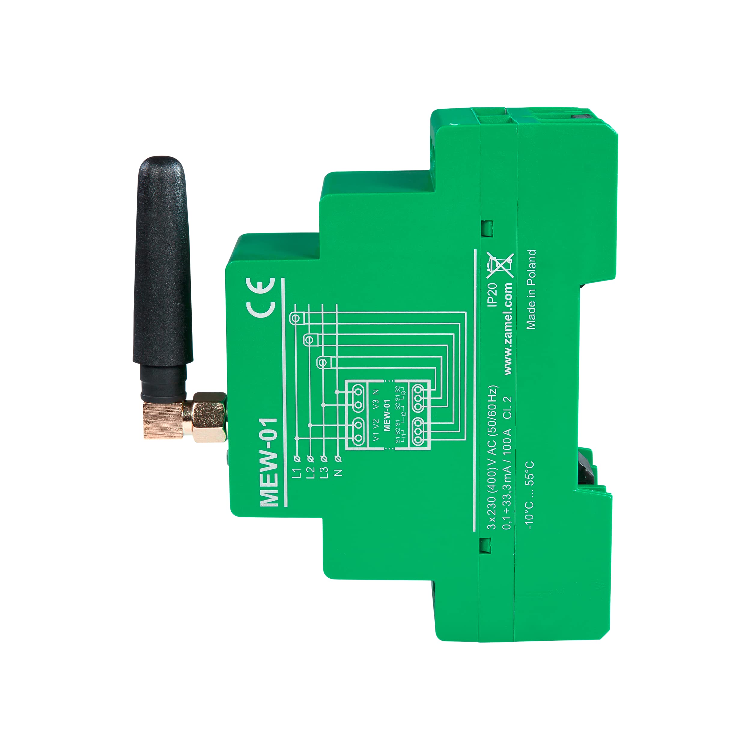Supla Zamel - Contatore di Energia Wifi I Misuratore Consumo Elettrico I Controllo Consumi Elettrici I Contascatti per Misura dell'energia I Misuratori di tensione I MEW-01/ANT