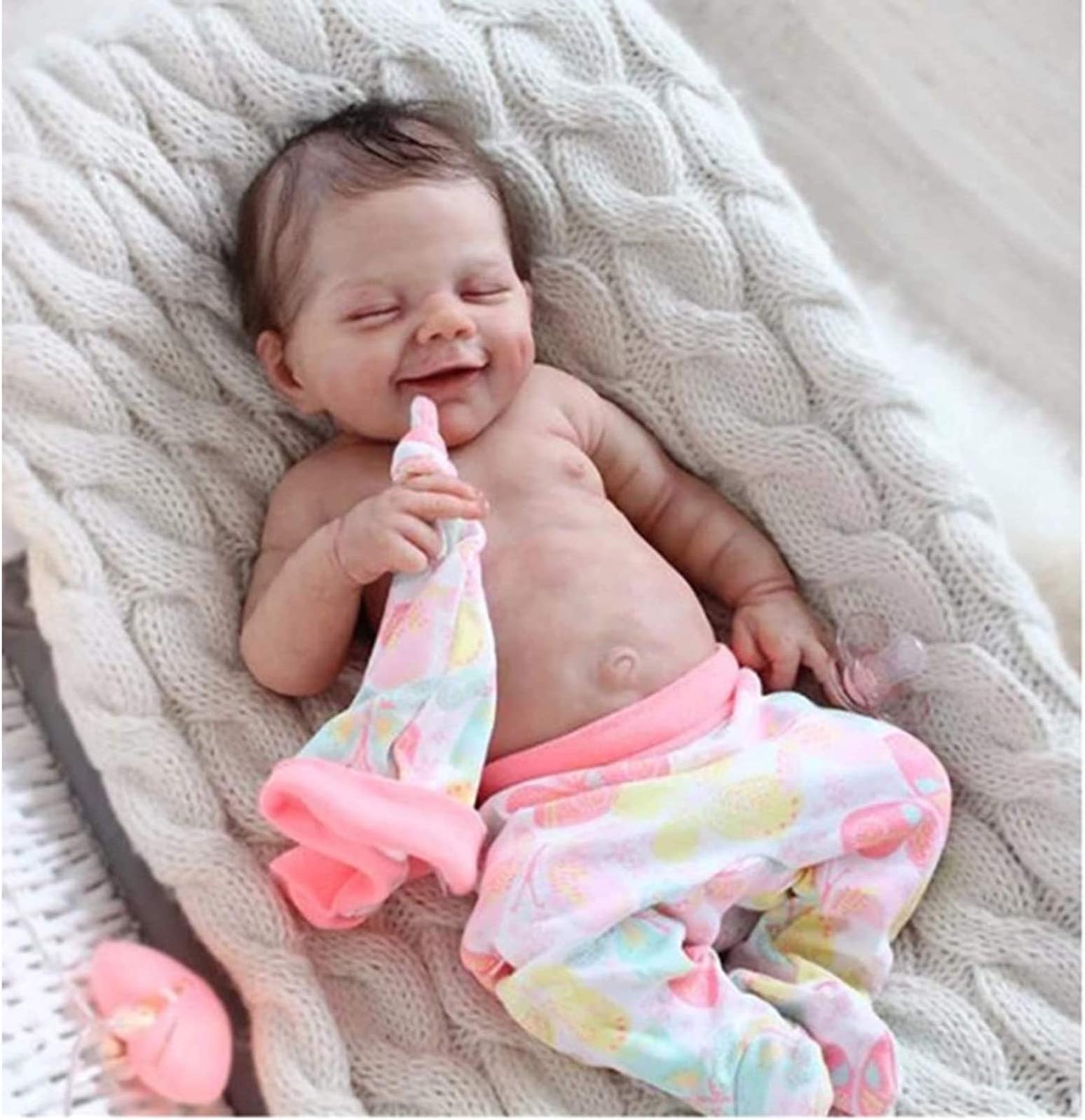 Lifelike Reborn Doll, Reborn Baby Dolls Silicone Full Body 22 inch Reborn Baby Dolls, Best Birthday Set Suitable for 3 Year Old
