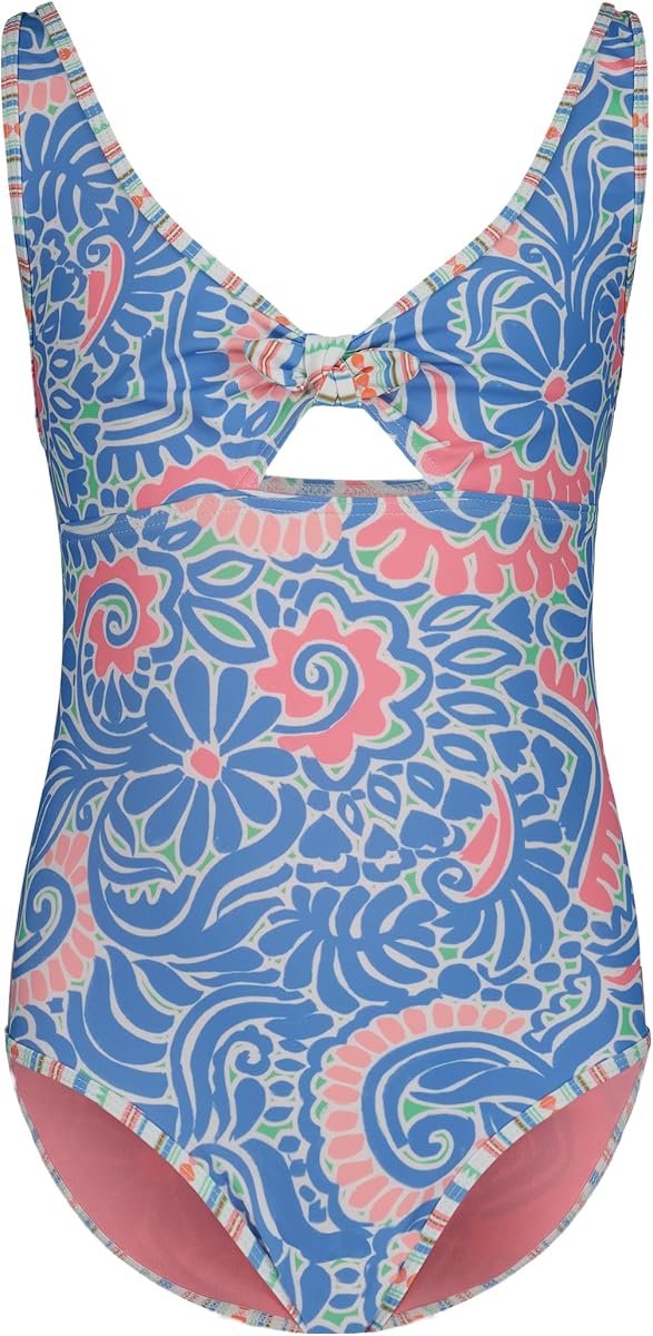 Bañador de una sola pieza para niña con protección solar UPF 50+, traje de baño de secado rápido