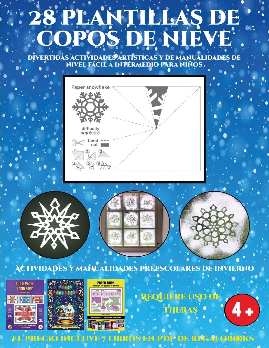 Actividades y manualidades preescolares de invierno (Divertidas actividades artisticas y de manualidades de nivel facil a intermedio para ninos): 28 ... de nivel facil a intermedio para ninos