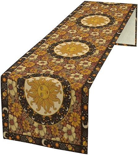 Miniatura 30 de Camino de mesa del Antiguo Egipto, símbolo de jeroglífico egipcio retro para decoración de mesa de cocina del hogar, comedor, cafetería, decoración