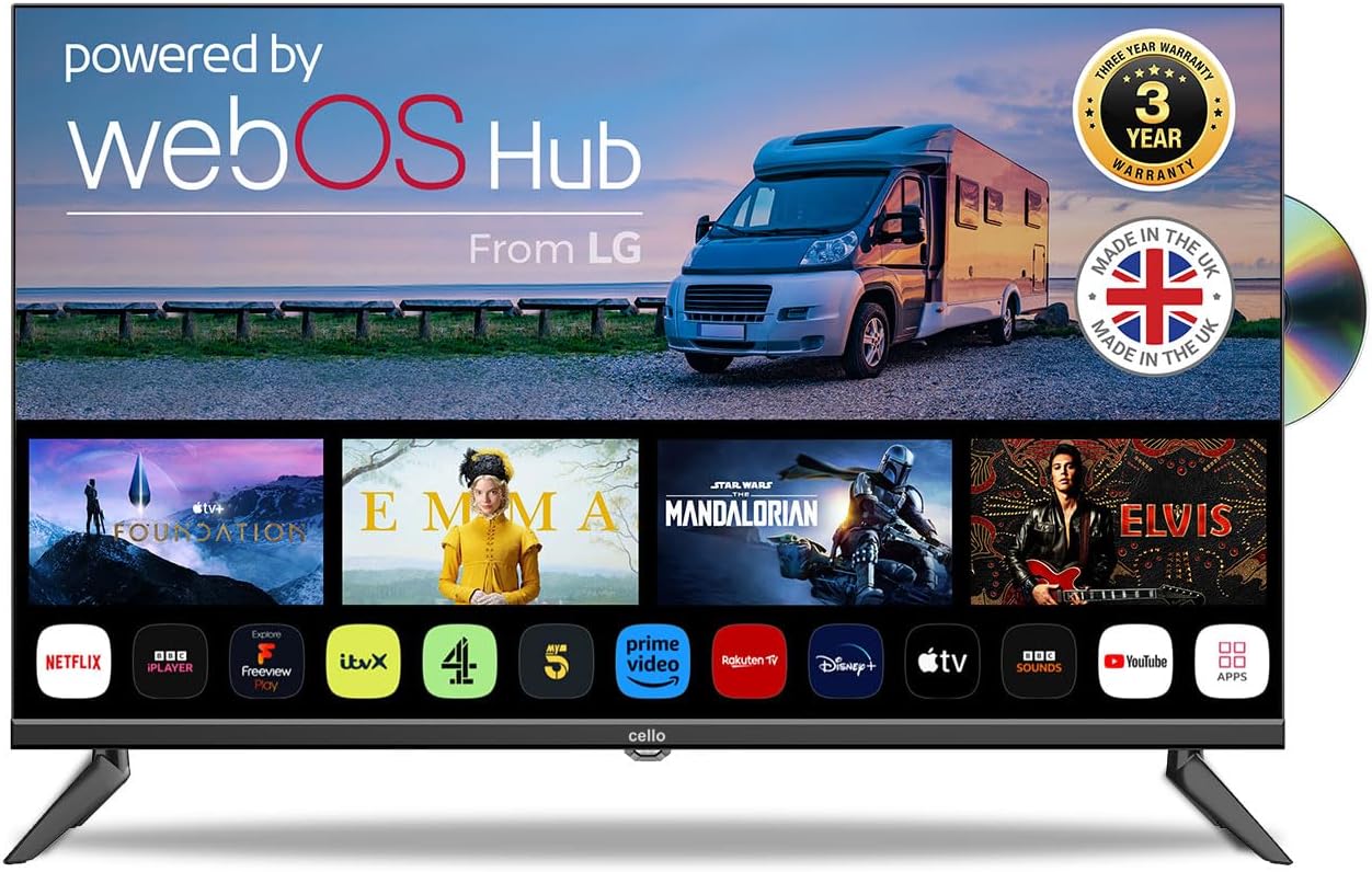 Cello Traveller 32-inch Frameless Design TV