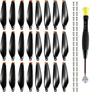 24 Pcs Propellers with Magnetic Screwdriver for DJI Mini 3/Lito 1/Lito X1, Low-Noise Silent Replacement Blades, NOT for Mini 3 Pro, Easy Install Props, Orange Tips, Non-OEM Drone Accessories