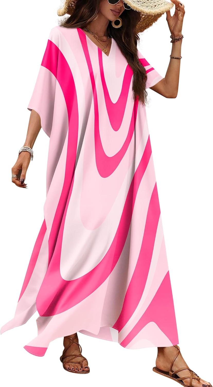 Nidoul Kaftan Dresses Women Plus Size Beach Summer loungewear