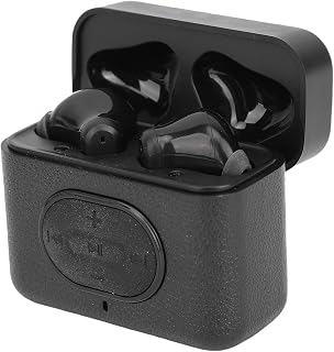 Morelian Wireless Earbuds Headphones with Remote Control Touch Sensitive Noise Cancelling for Phone Camera Electronic Books 13.2mm Large Diaphragm PC ABS Material 2 Earpho (Black)
