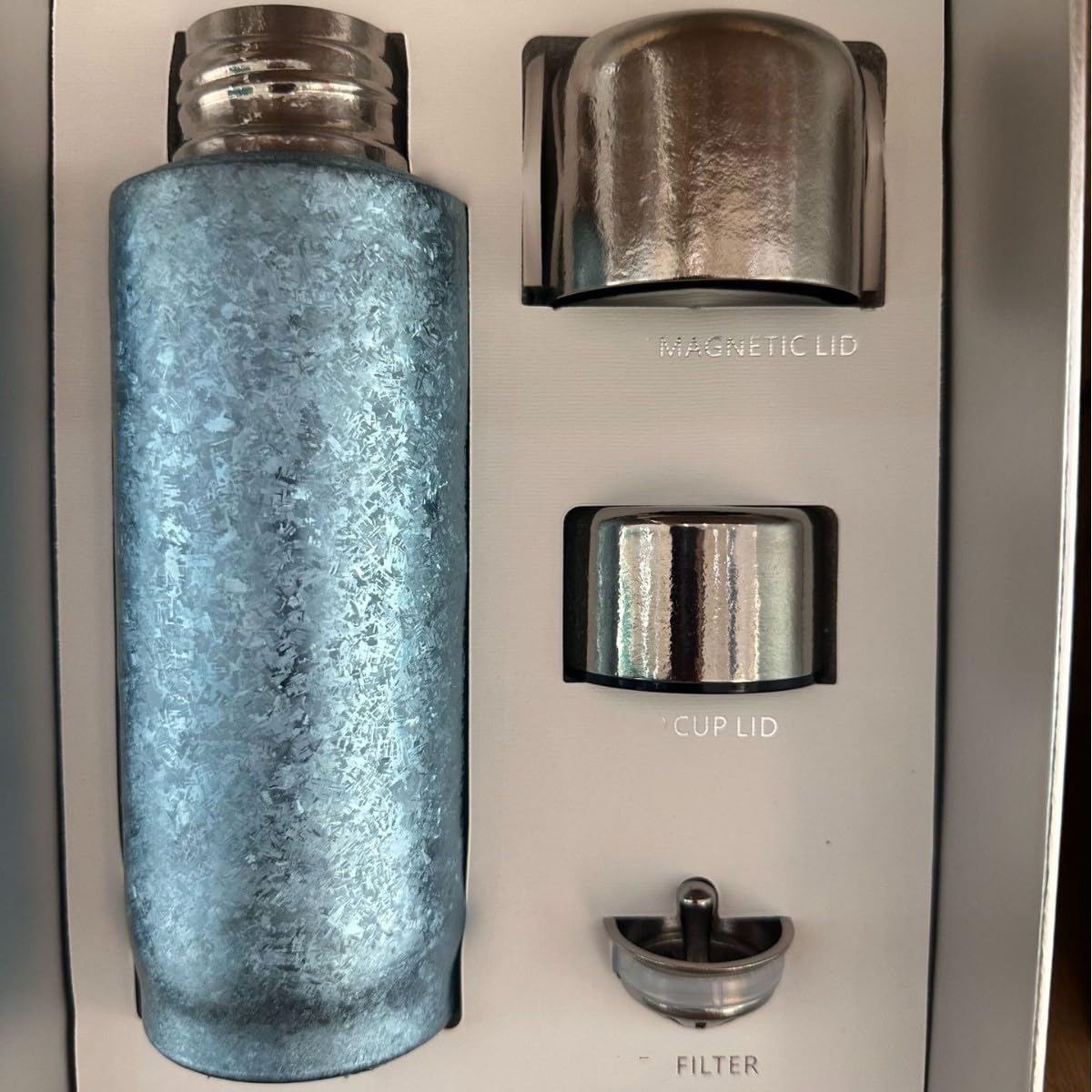 Tasse de voyage isotherme en titane pur 420 ml – Tasse légère à double paroi pour thé chaud et café, pour le camping, la randonnée, les déplacements, gravure personnalisée disponible (f)
