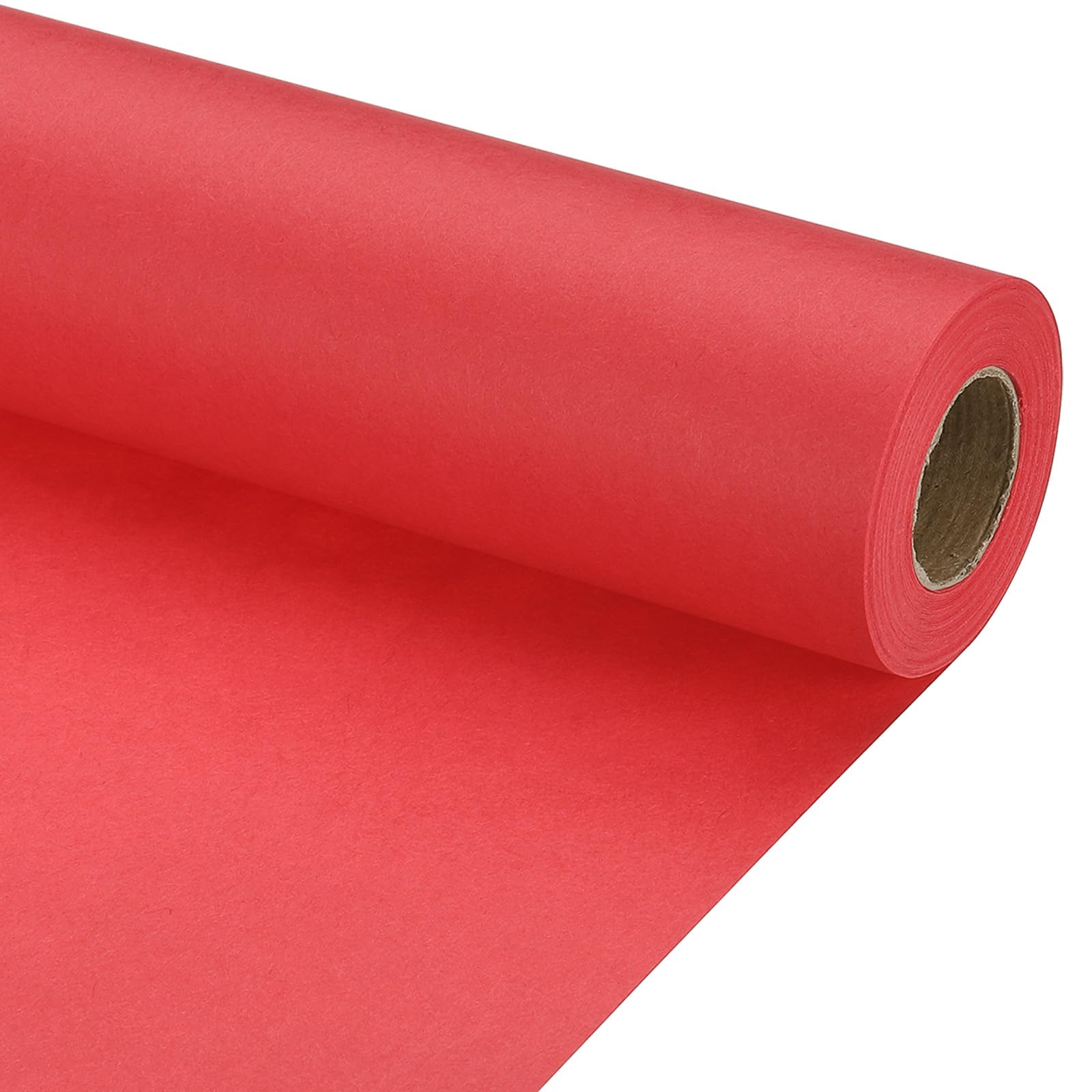 PATIKIL Wrapping Paper, 12" x 500"(42') 70 GSM Craft Paper Roll Kraft Packing Paper for Poster Bulletin Board Gift Wrapping, Bright Red