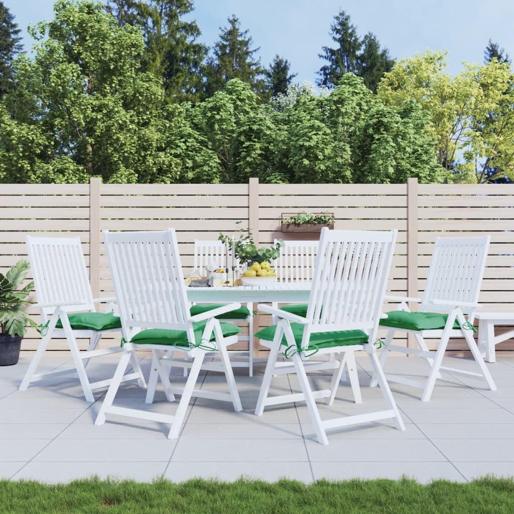 vidaXL Cojines para Palets 6 uds, Almohadas para Silla Sofá Asiento, Almohadillas para Muebles, Decoraciones para Jardín Patio, Tela Oxford Verde