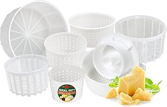PetriStor 7 pcs Cheesemaking Kit №1 Butter Punched Сheese Mold Press Strainer cheese Tofu Press Mold Cheese Making Kit