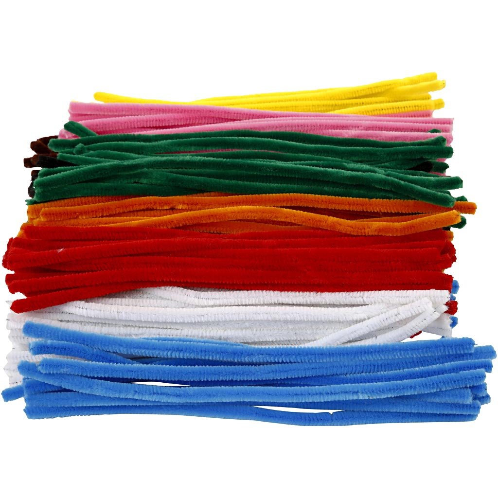Pipe Cleaners, 9 mm, asstd colours, 200 asstd