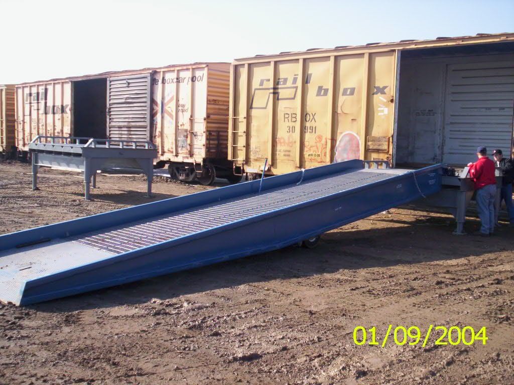Railcar Loading Ramp Platform - BSYS Series; Capacity (LBS): 16,000; Overall Width: 8'; Length: 8'