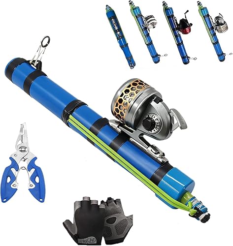 Miniatura 8 de Caña de catapulta de pesca 2026, caña de pescar catapulta de tiro con vara, herramientas de pesca de señuelo de pesca telescópico portátil, juego de