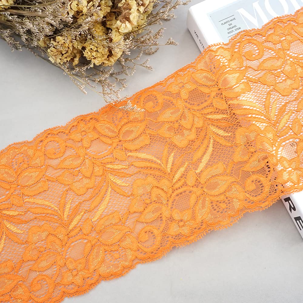 Duories Ruban En Dentelle - 9,5 Cm - Élasticité - Vintage