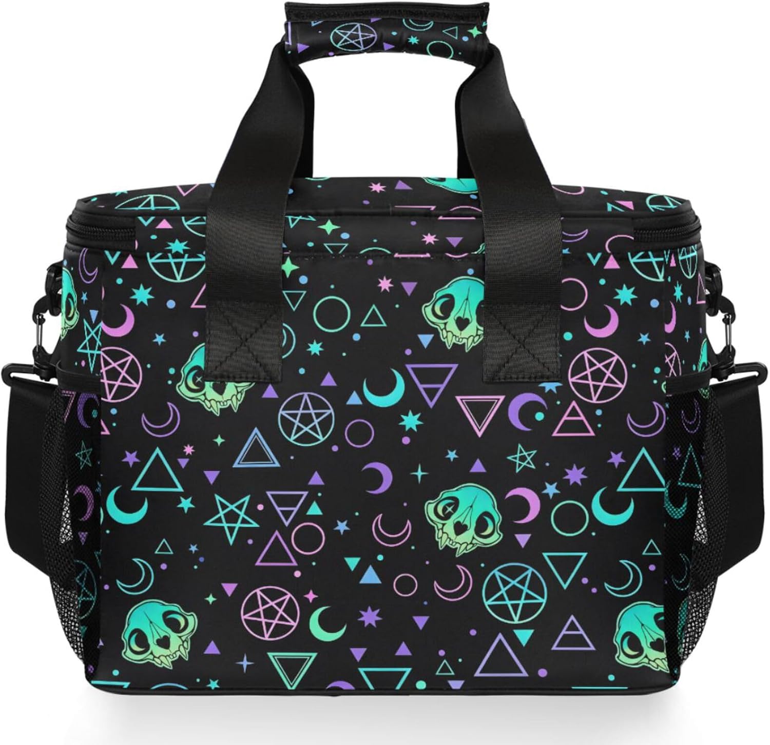 MNSRUU Cooler Bag Magic Skulls Cooler Bag Insulated Lunch Totes Picnic Bag Leakproof Beach Cooler Lunch Box Container
