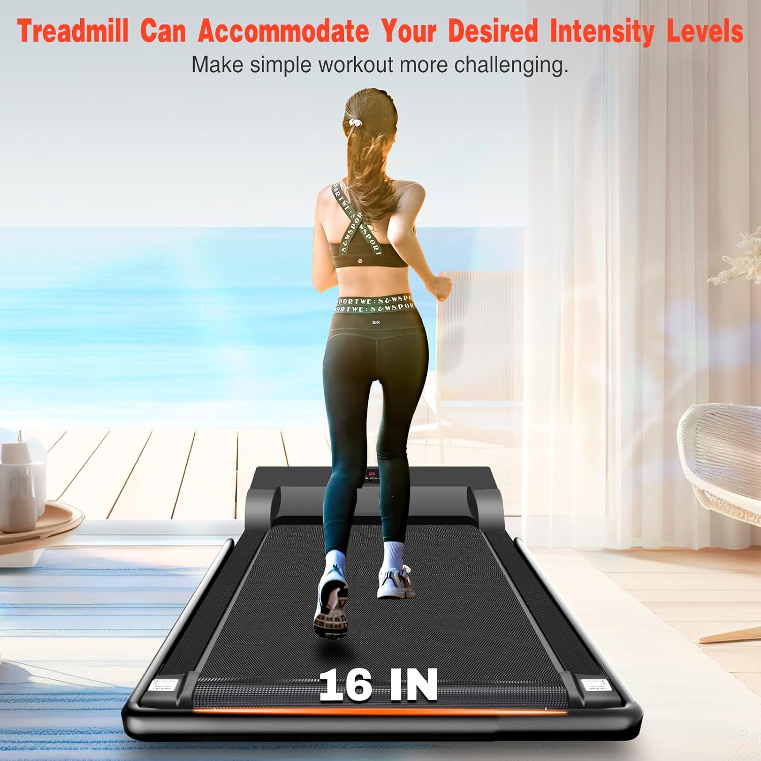 Walking Pad, 2.5HP Walking Pad Treadmill with Handle Bar, 3 in 1 Portable Under Desk Treadmills for Home,Foldable Treadmill for Small Space,Compact Home Treadmills with Remote Control,300LBS Capacity