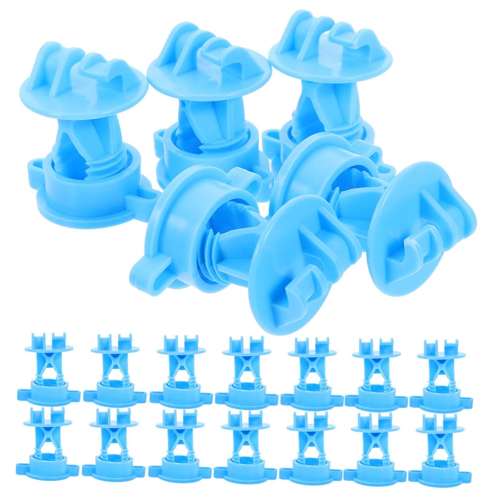 Isolatori per Filo Recinzione Elettrica 50 Pezzi Accessori per Sistemi a Griglia per Recinzioni Bestiame Resistenti Materiali Isolanti in Pp per Uso Agricolo Esterno