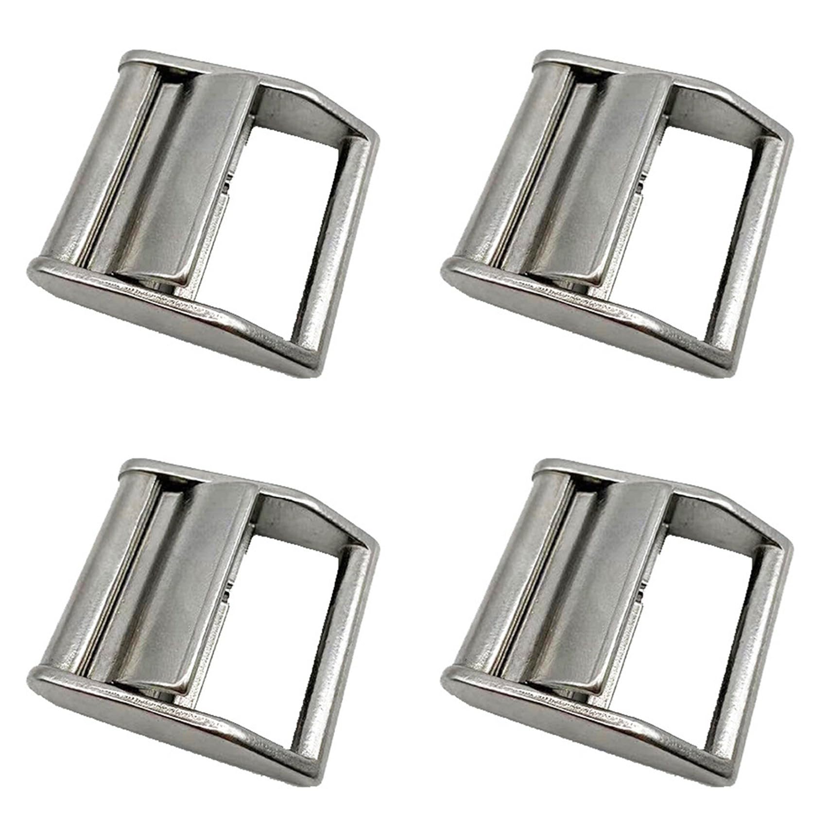 Hfgdnchva 4X Cam Buckle Ratchet Tie Down Strap Or Webbing Cargo Lashing Lash Luggage Bag Belt Metal Buckle,38Mm