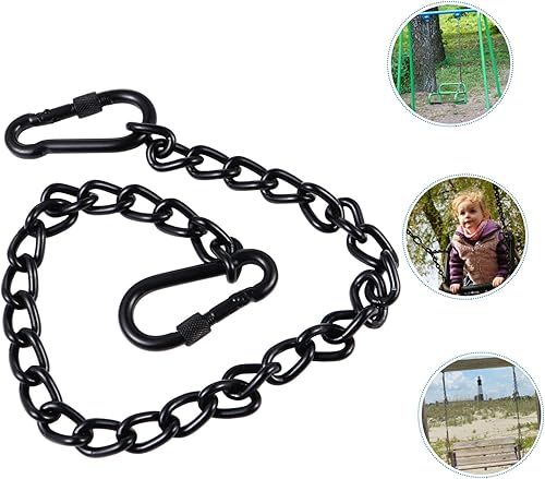 Miniatura 3 de Yardwe Mosquetón de cadena de acero inoxidable con clip para porche, columpio, cadena, hamaca, sillas, accesorios para columpios al aire libre