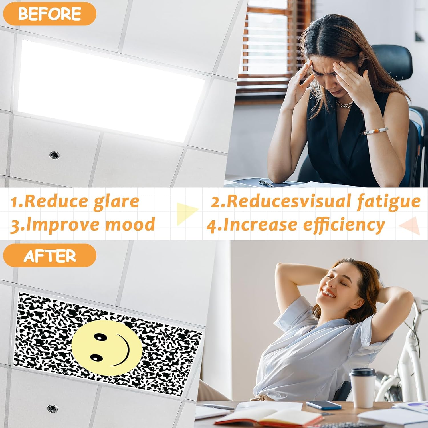 Wiooffen 6 Pcs Fluorescent Light Covers with 60 Magnets Decorative for Classroom Ceiling Lights 4 x 2 Feet Magnetic Light Cover Filter Easy Install for Office Hospital Home Ceiling Supplies (Pastel)