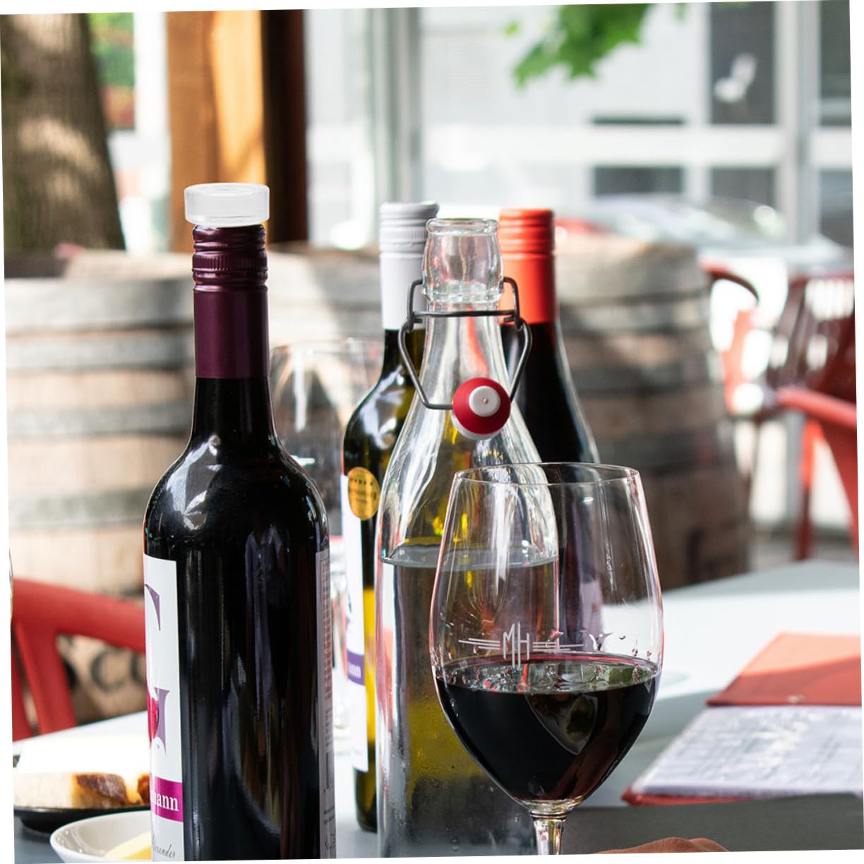 12 piezas Tapón de Vino T-shaped de Vidrio y Flexible Unidades Reutilizables para Sellado Hermético Botellas Conserva Hogar Bar y Restaurante