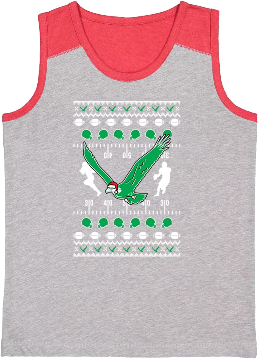 Eagle Ugly Christmas - Philly Xmas Youth Contrast Back Tank Top