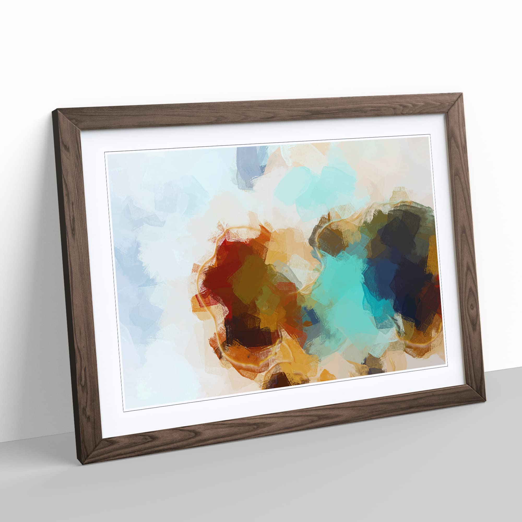 There You Are In Abstract Modern Art Framed Wall Art Print, Ready to Hang Picture for Living Room Bedroom Home Office Décor - Image 2