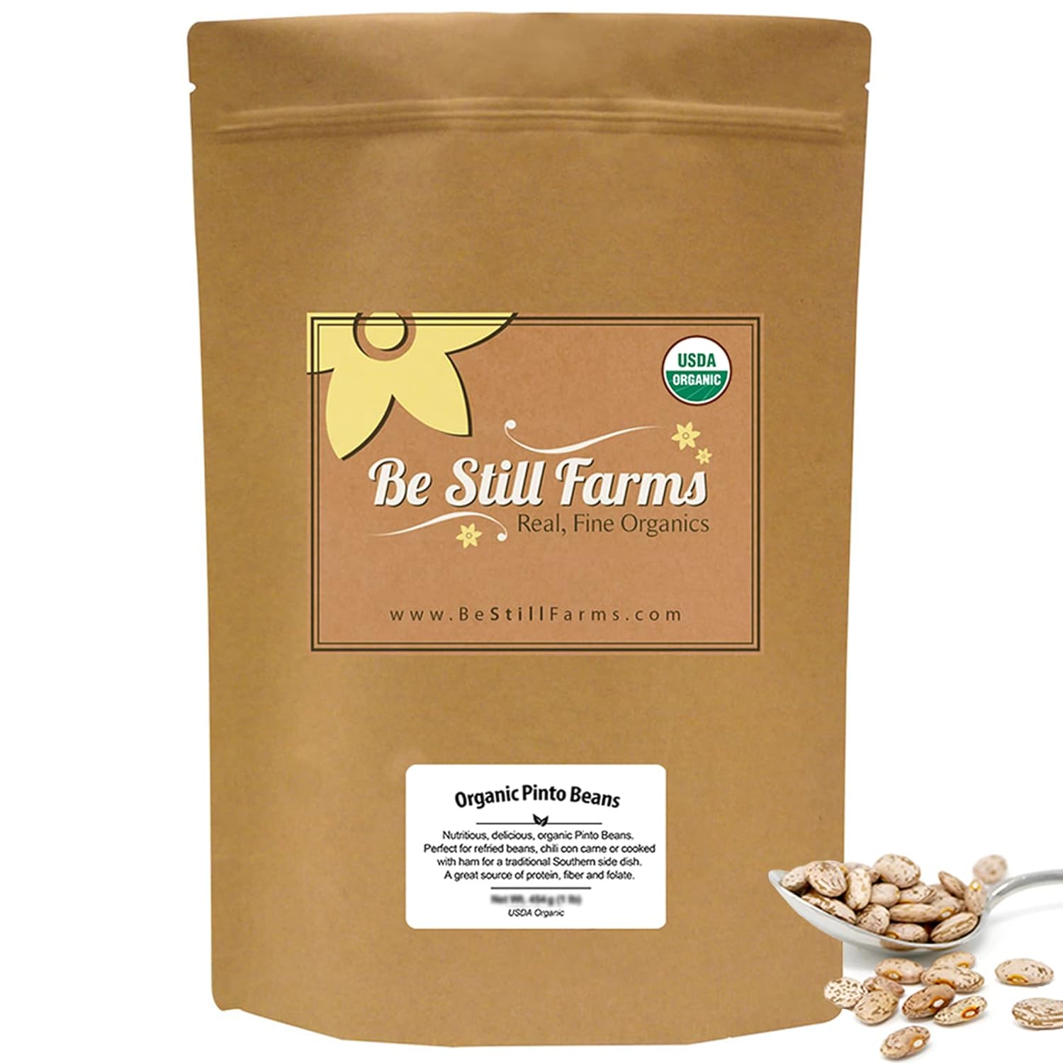 Be Still Farms Organic Pinto Beans (5lb) Dry Bulk Ideal