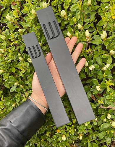 Miniatura 32 de A&S Mezuzot Moderna funda de mezuzá de hormigón con pergamino, fácil de despegar y pegar Mezuza (gris + espinilla grabada, 5 pulgadas)