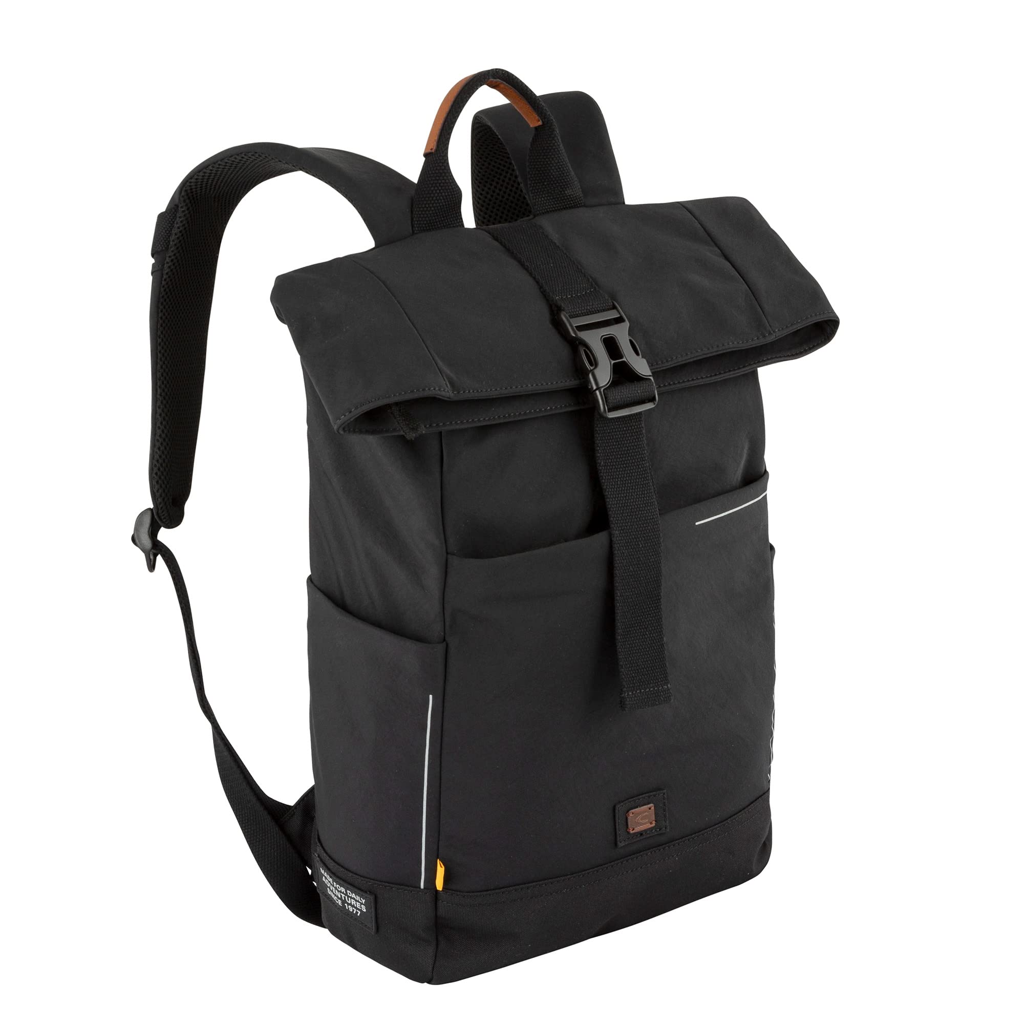 camel active City plecak męski, czarny, 38x12,5x43, 000188