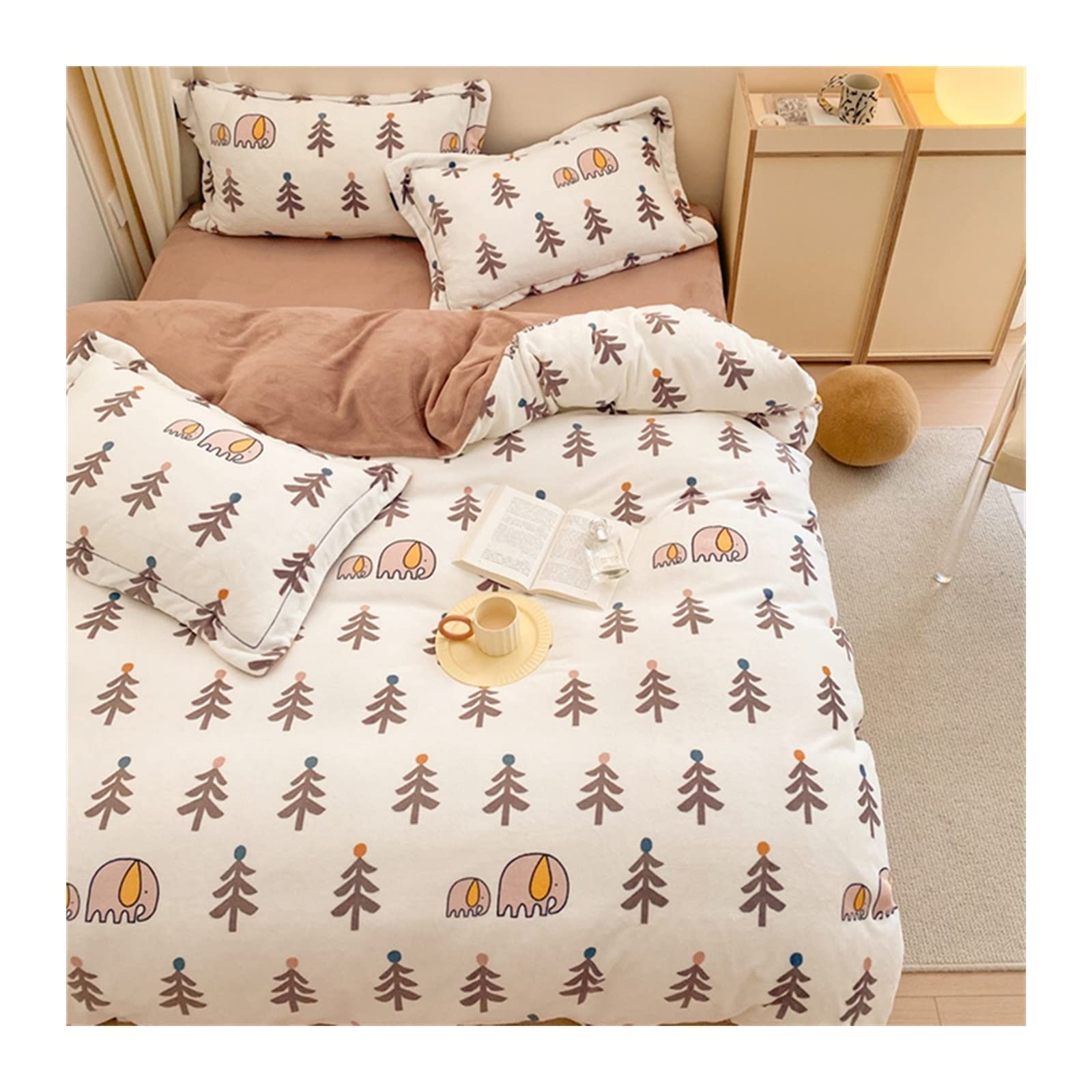 Housse de couette microfibre haut de gamme avec dentelle et zip