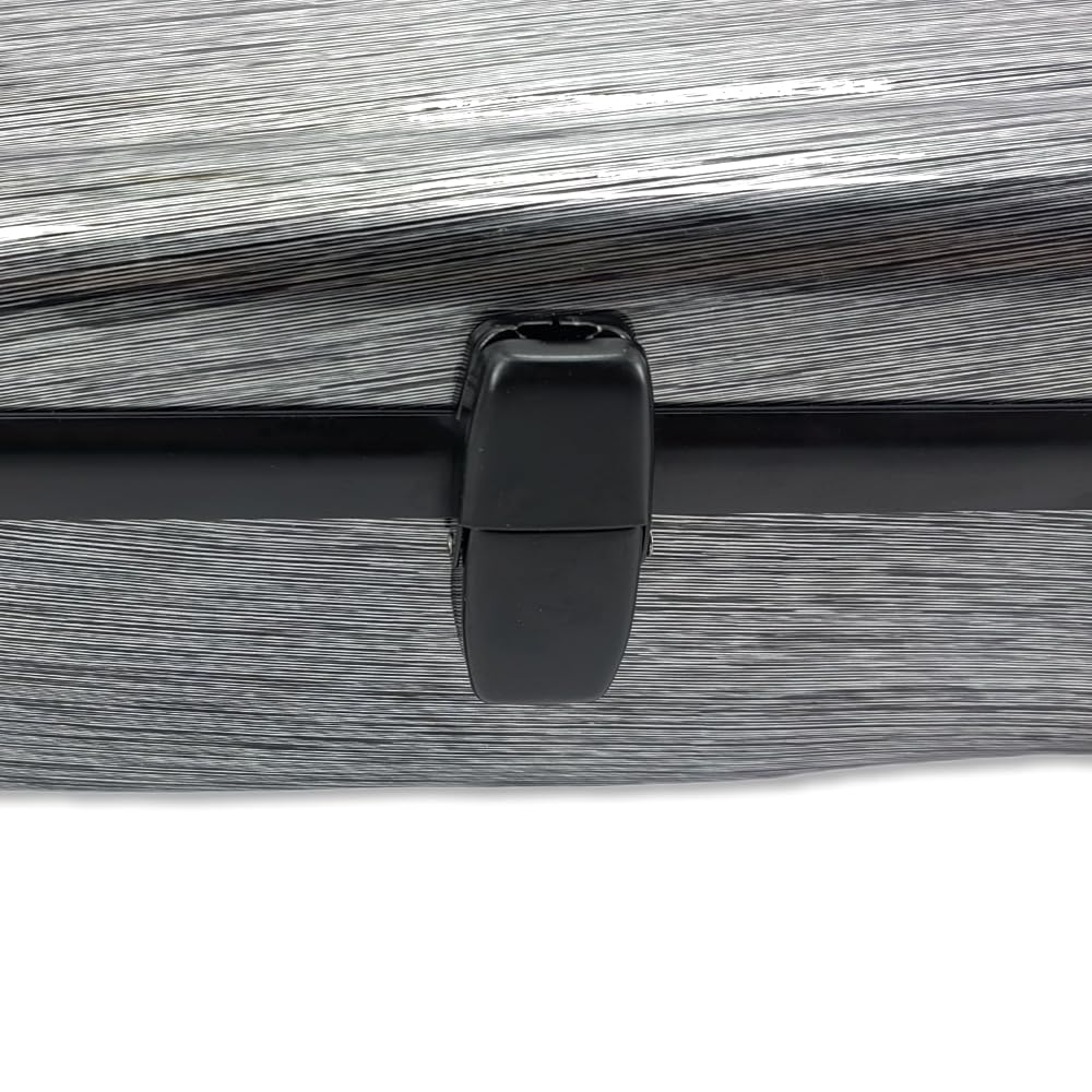 Viola Case - Mochila rígida de fibra de carbono de 16 pulgadas, almohadilla ajustable para el cuello para tamaños de 15 a 16.5 pulgadas, forro grueso, higrómetro integrado, con mango