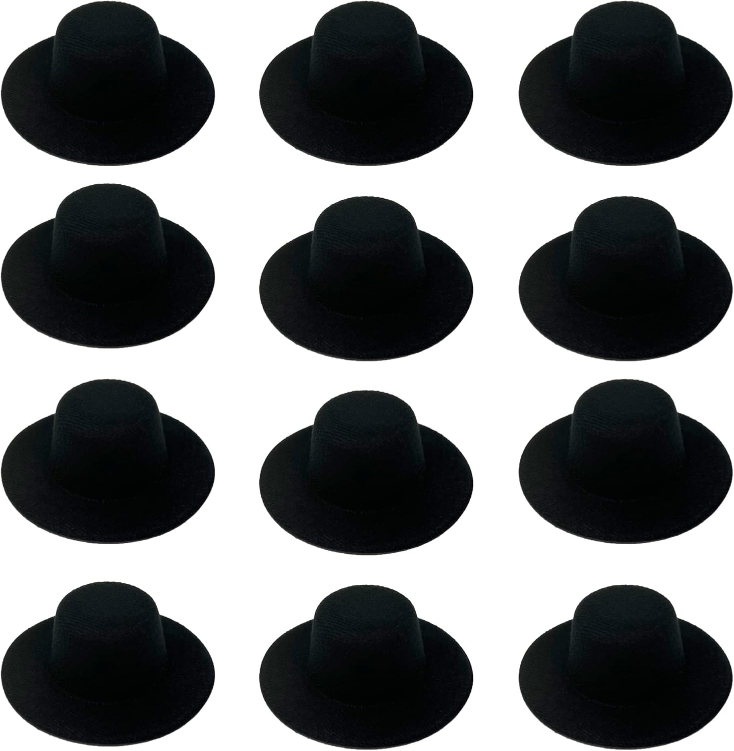 12 Pcs Mini Top Hat Miniature Formal Hats Doll Hat Colorful