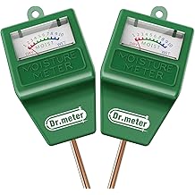 Soil Moisture Meter, 2 Packs Soil Test Kit for Garden Lawn Farm Indoor &amp; Outdoor Use - Soil Tester Hygrometer Sensor for Houseplants - Plant Water Meter-No Battery Needed, Gardening Gifts