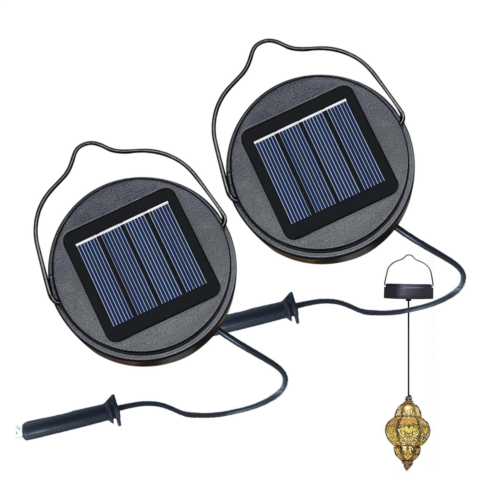 Solar Lantern Replacement Top - Waterproof Lid - 8.5cm Solar Lantern Top | for Outdoor Garden Pathway Patio Yard Porch Walkway