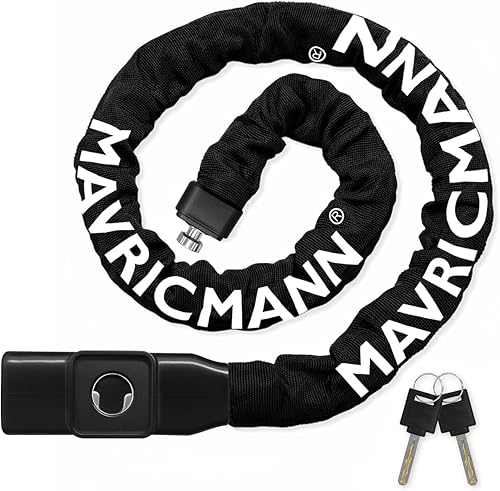 Candado de cadena para bicicleta, 3.3 pies de largo, 0.315 in (0.315 pulgadas) de grosor, cerraduras antirrobo para bicicleta, cerradura de