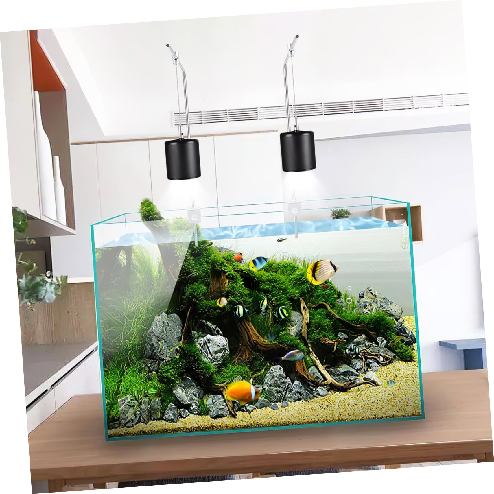 Aquarium Silber aus Aluminiumlegierung Lampen, Hängehalterung
