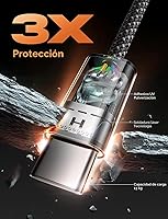 Vista 9 de LISEN Cable USB C a USB C, paquete de 5 [3.3/3.3/6.6/6.6/10 pies] para iPhone 17, cable C a C de carga rápida para iPad, iPhone 16 15 Pro Max