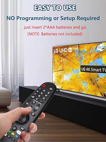 Miniatura 4 de Control remoto de repuesto para LG Smart TV Magic Remote, para LG TV RemoteControl AKB75855501 sin voz sin función de puntero, control remoto