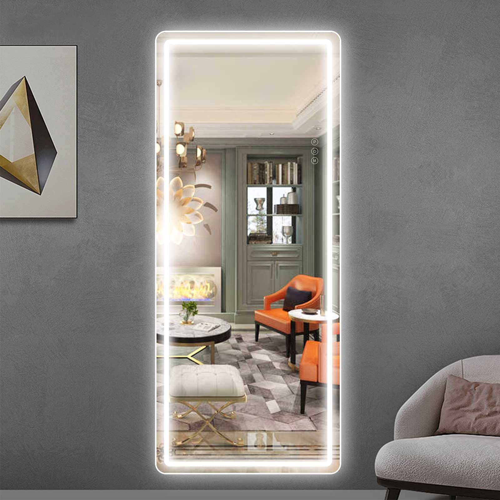 Buy EVDINO 63"x20" FullLength Mirror with LED Lights, Free Standing