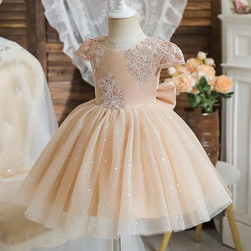 Miniatura 2 de NNJXD Baby Girl Princess Dress Bowknot Sequins Dresses