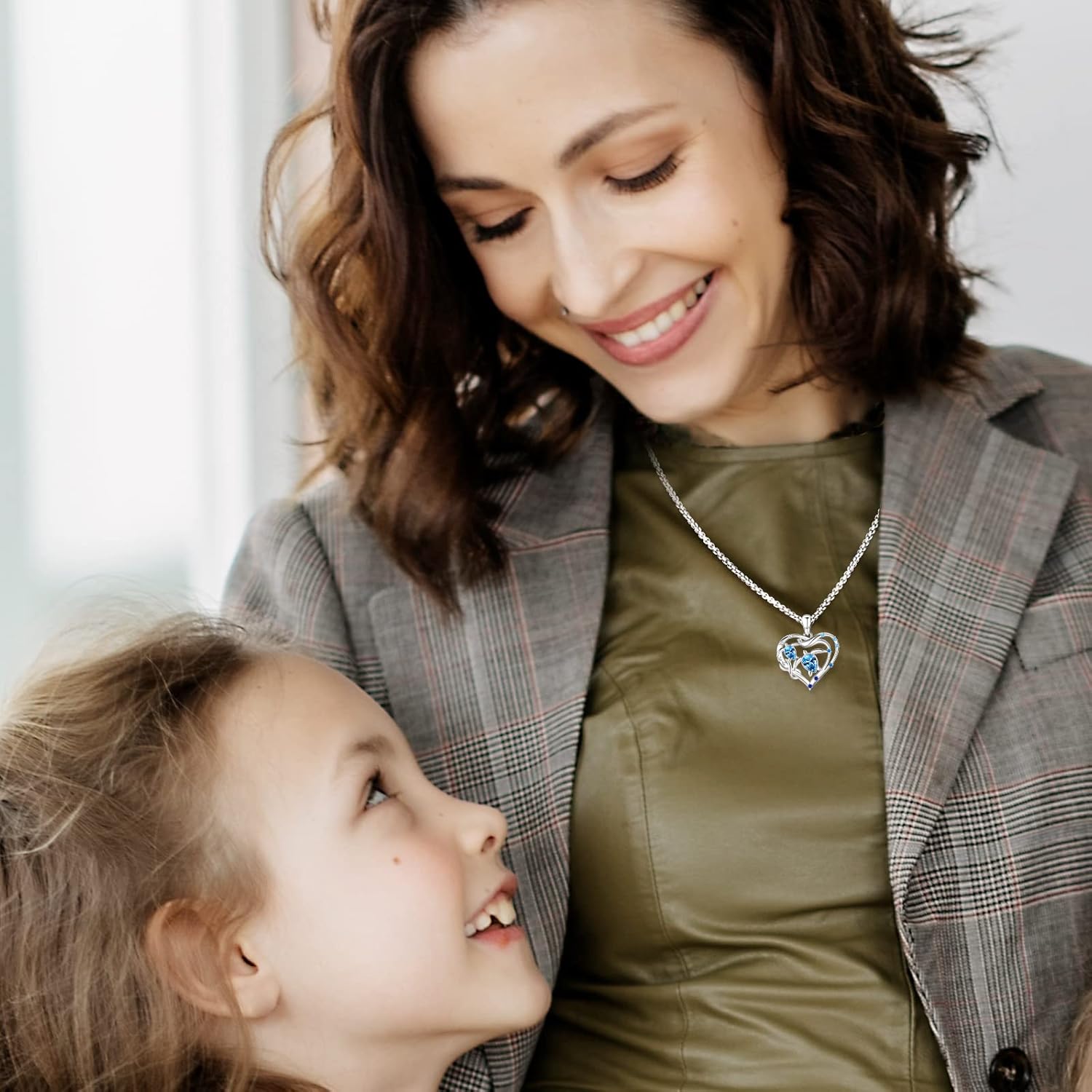 Animal Cat/Cow/Owl/Dolphin/Turtle Necklace Sterling Silver Moonstone Abalone Shell Crystal Opal Cute Animals Jewelry Gift for Women - Image 5