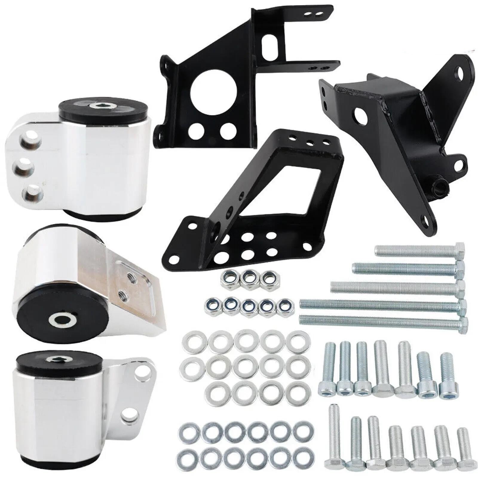 FQNBXY Car Engine Mount Swap Kit For Integra 1994 1995-2001 For Civic 1992-1995 For Del Sol 1993-1997 Mounts
