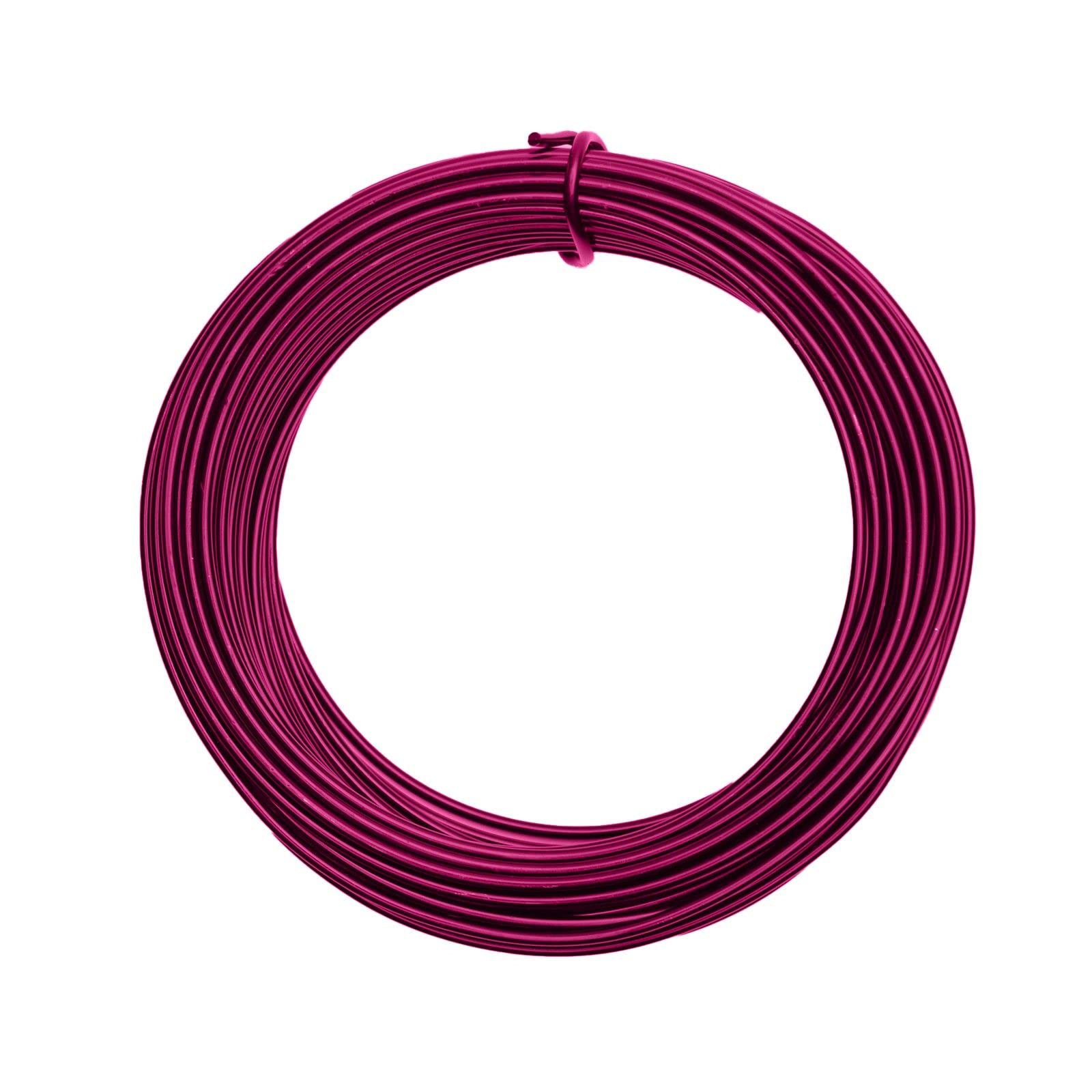Vaessen Creative Filo di Ferro Modellabile da 26 m x 3 mm Strong Pink – Filo Flessibile per Creazioni Floreali, Realizzazione di Gioielli e Modellismo