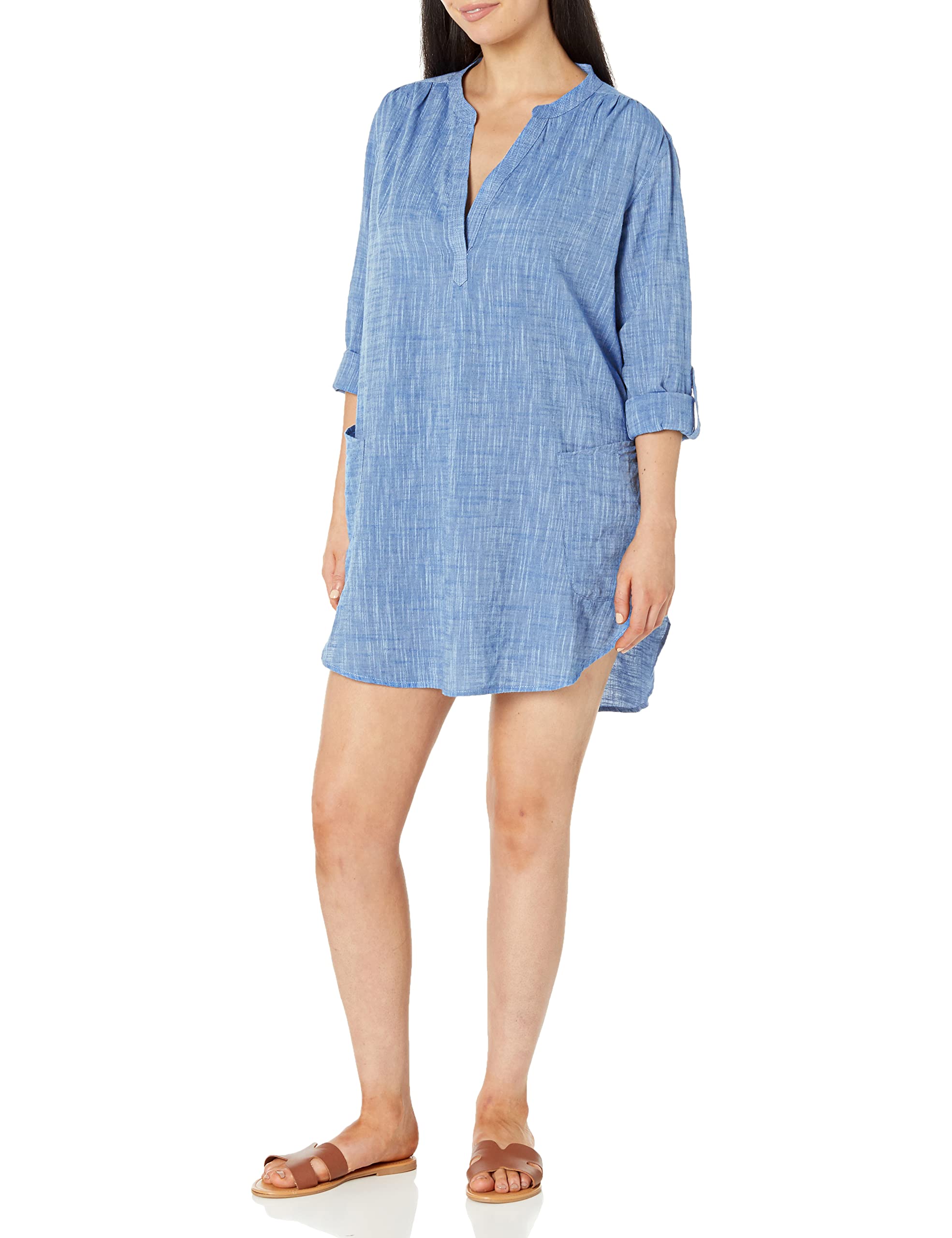 Seafolly Damen Basics Boyfriend Beach Shirt Cover Up Bademodeüberzug