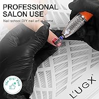 Vista 2 de L'UGX Colector de polvo de uñas recargable con 2 filtros reutilizables, aspirador de polvo de uñas profesional para técnicos de uñas, extractor