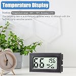 Mini Digital Thermometer Hygrometer, Large Number Indoor Temperature and Humidity Gauge Meter Monitor Celsius (℃) for Greenhouse, Garden, Cellar, Reptile Tank(6 Pack)